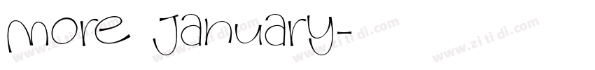 More January字体转换